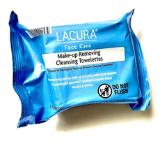 LACURA Face Care Make-Up Removing Cleansing Towelettes 25ct