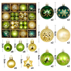 44pcs Christmas Ornaments Set with Decorative Balls