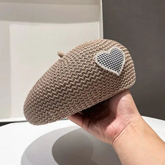 Breathable Knitted Beret for Kids - Versatile Fashion