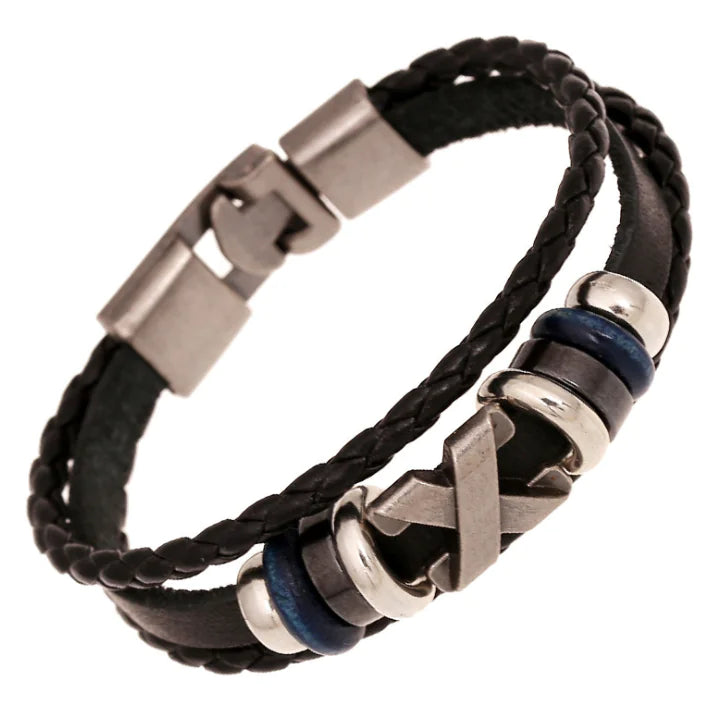 Vintage Leather Punk Bracelet - Wholesale Supply