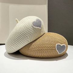 Breathable Knitted Beret for Kids - Versatile Fashion