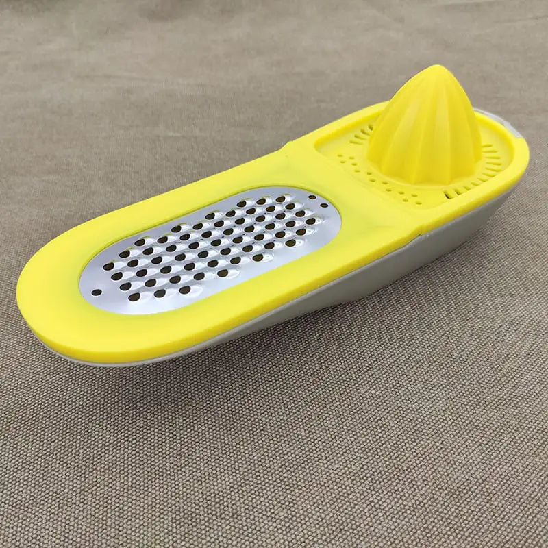 Stainless Steel Manual Lemon Juicer and Grater Gadget