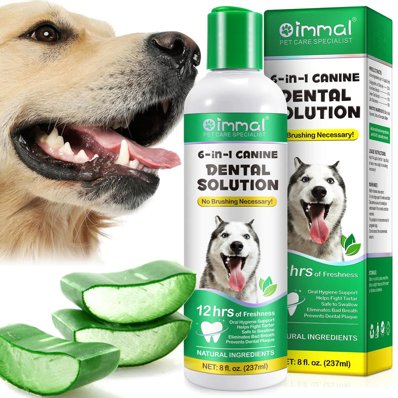Oral Spray Dog Mouthwash Perfect Solution for Dog Oral Care uses More naturalingredients Aloe Vera Extract Green Tea Extract etc Advanced Easy-to-Use Oral Care Solution Promote Dental Health