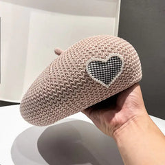 Breathable Knitted Beret for Kids - Versatile Fashion