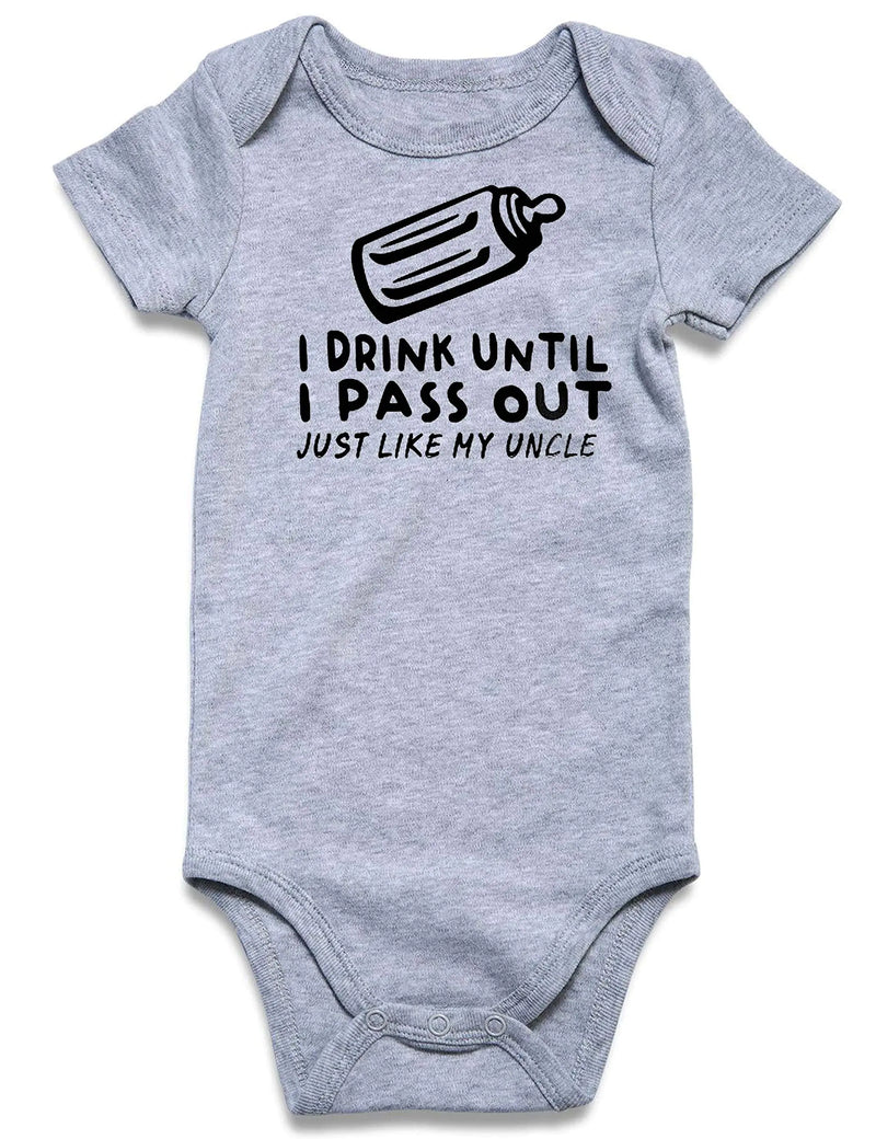 UNIFACO My Uncle Baby Clothes Boys Uncle Niece Baby Clothes Baby Announcement Uncle Saying Baby Gifts From Uncle