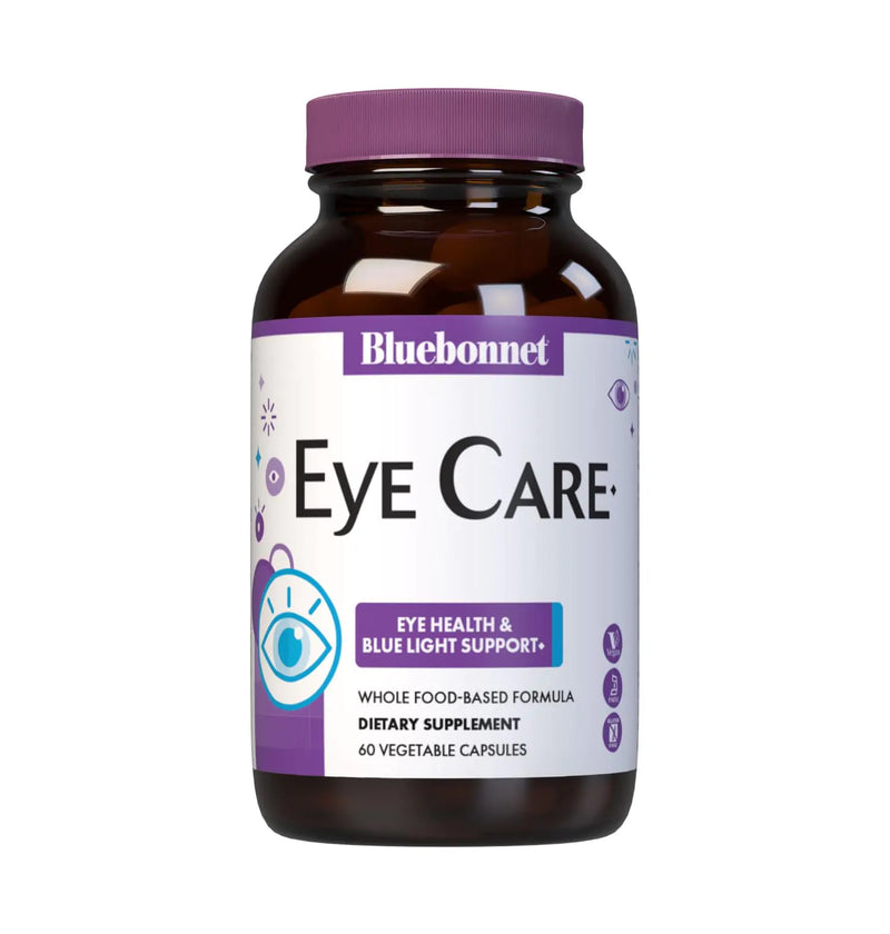 Bluebonnet Nutrition Eye Care Macular & Blue Eye Health & Blue Light Support* Vegan Kosher-Certified Gluten-Free Dairy-Free 60 Vegetable Capsules 30 Servings