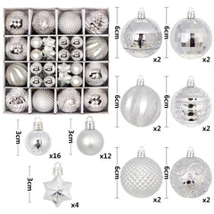 44pcs Christmas Ornaments Set with Decorative Balls
