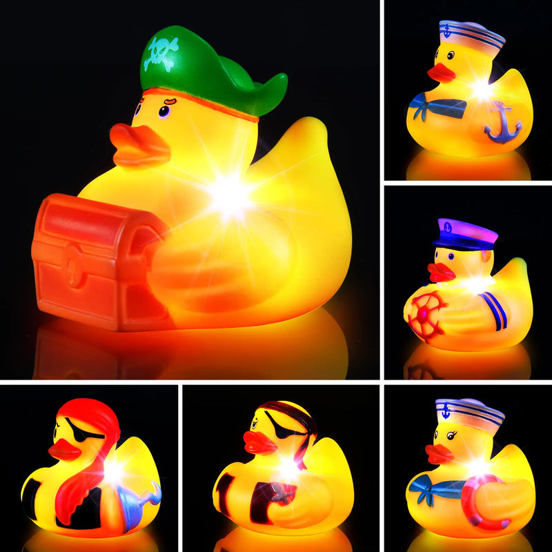 Bath Toys for Toddlers 1-3Light Up Bath Toys Rubber DucksToddler Bath Toys for 1 2 3 4 Year Old Boy GirlIdea Birthday Gifts for Boys Girls Age 1-4Fun Water Bath Toys Pool Toys Autism Sensory Toys