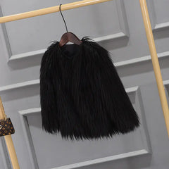 Kids' Fashion 2018 Winter Girls' Thick Faux Fur Coat