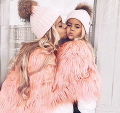 Kids' Fashion 2018 Winter Girls' Thick Faux Fur Coat