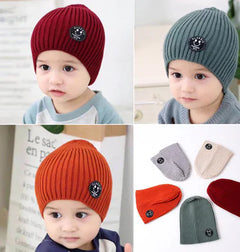 Ribbed Fashion Hat for Kids Unisex