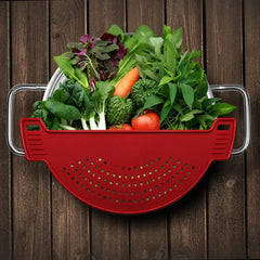 Multi-Purpose Fan-Shaped Drain Board Kitchen Gadget