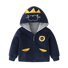 Cartoon Fashion Kids' Thick Casual Quilted Top