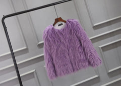 Kids' Fashion 2018 Winter Girls' Thick Faux Fur Coat