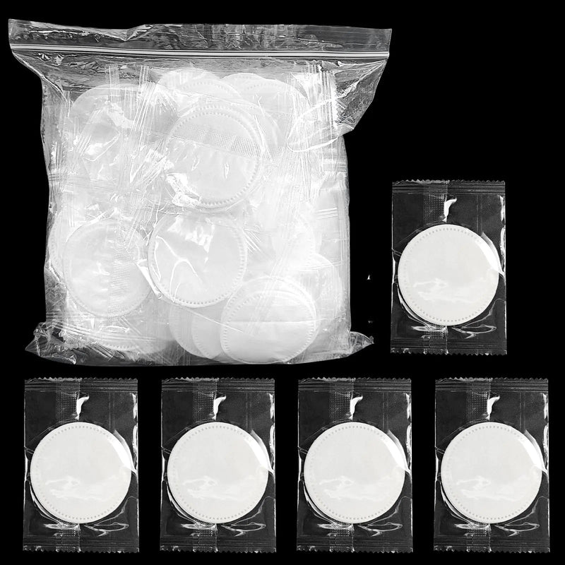 (200 Pcs) Kheoxusa Individually Wrapped CottonIndividually Wrapped Cotton PadsIndividually Wrapped Cotton RoundsCotton Pads for Face Individual WrapHotel Personal Care Kit Individual Packed-Round