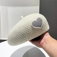 Breathable Knitted Beret for Kids - Versatile Fashion